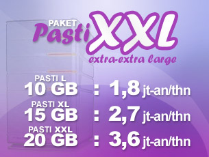 Promo 
Paket PASTI XXL